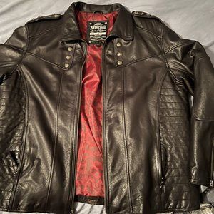 Mens Affliction Leather Jacket XXXL 3xl NWOT